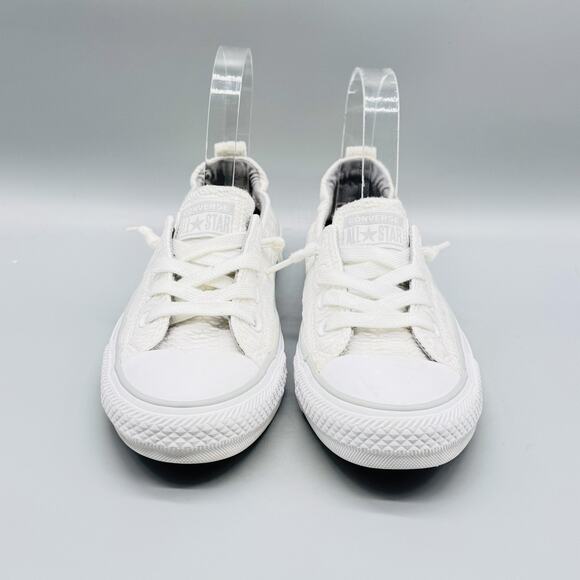 Converse Shoes Womens 7 White Chuck Taylor All Star Shoreline Slip On Sneakers - Picture 3 of 12